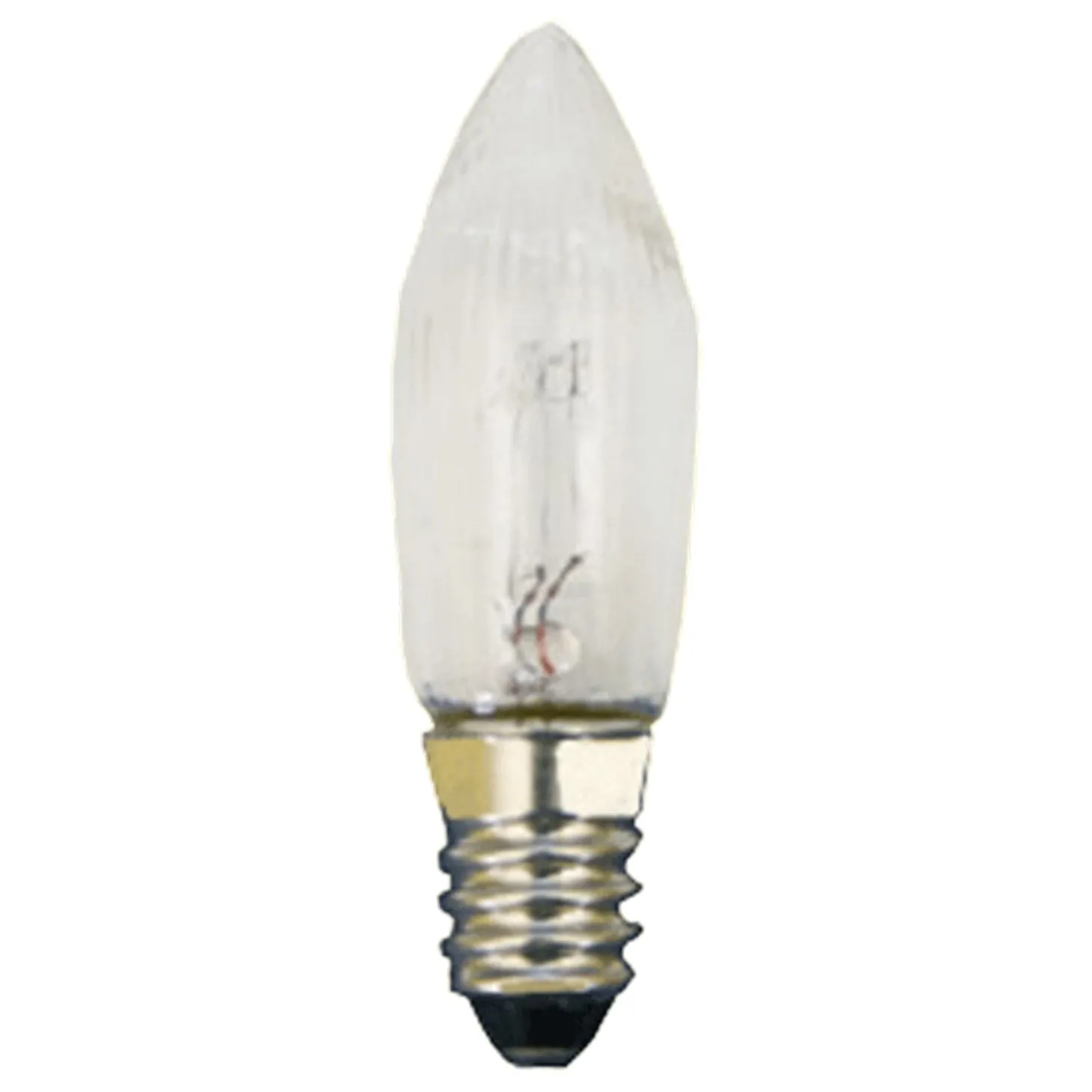 Short Screw Thread Bulb, 34V/3W/E10, Height 1.5" (40Mm)