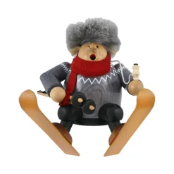 Smoker Man With Ski, Incense Smoker