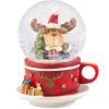 Snow Globe "Cup With Moose"