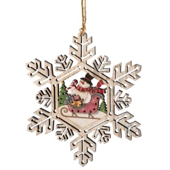 Snowflake With Snowman