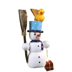 Snowman With Bird