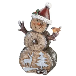 Snowman With Bird