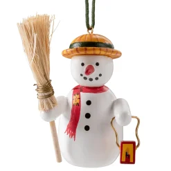 Snowman With Broom
