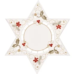 Tablecloth "Christmas Rose White", 25Cm