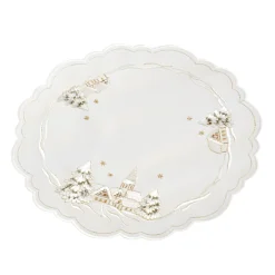 Tablecloth "Winter Village" R 8 Inch