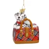 Tartan Handbag With Dalmatian