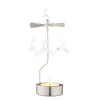 Tealight Carousel "Reindeers", Silver