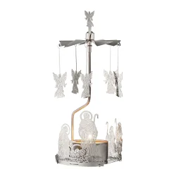 Tealight Mobile "Holy Family", Silver