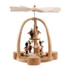 Tealight Pyramid "Santa Claus With Children"