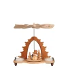 Tealight Pyramid "Snowman"