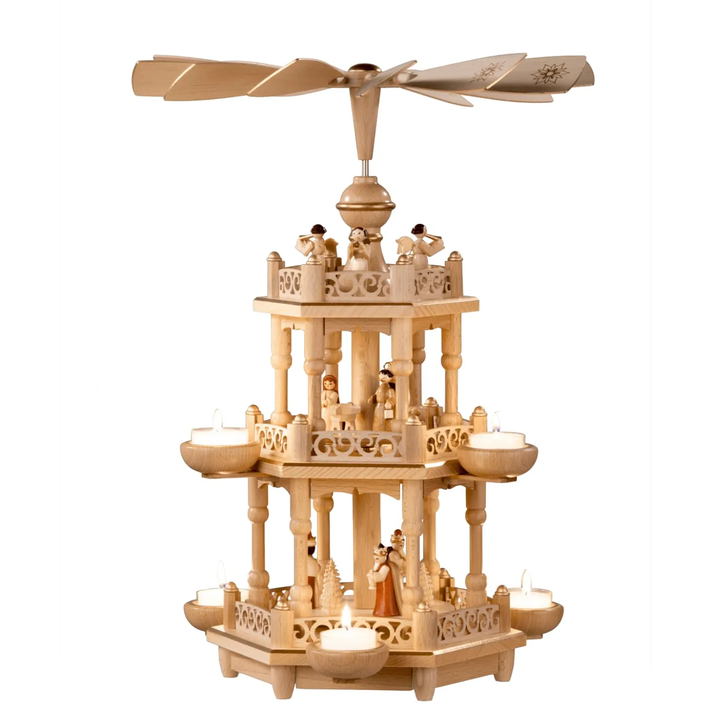 Tealight Pyramid "The Birth Of Christ"