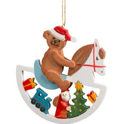 Teddy On Rocking Horse
