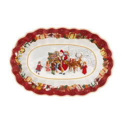 Toy's Fantasy Large Bowl Oval, Santa And Children