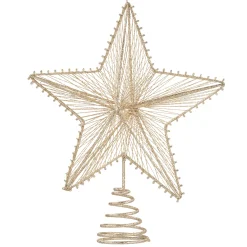 Tree Topper Christmas Star, Champagne