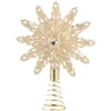 Tree Topper Snow Flake, Champagne