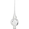 Tree-Topper Silver With Glitter Decor